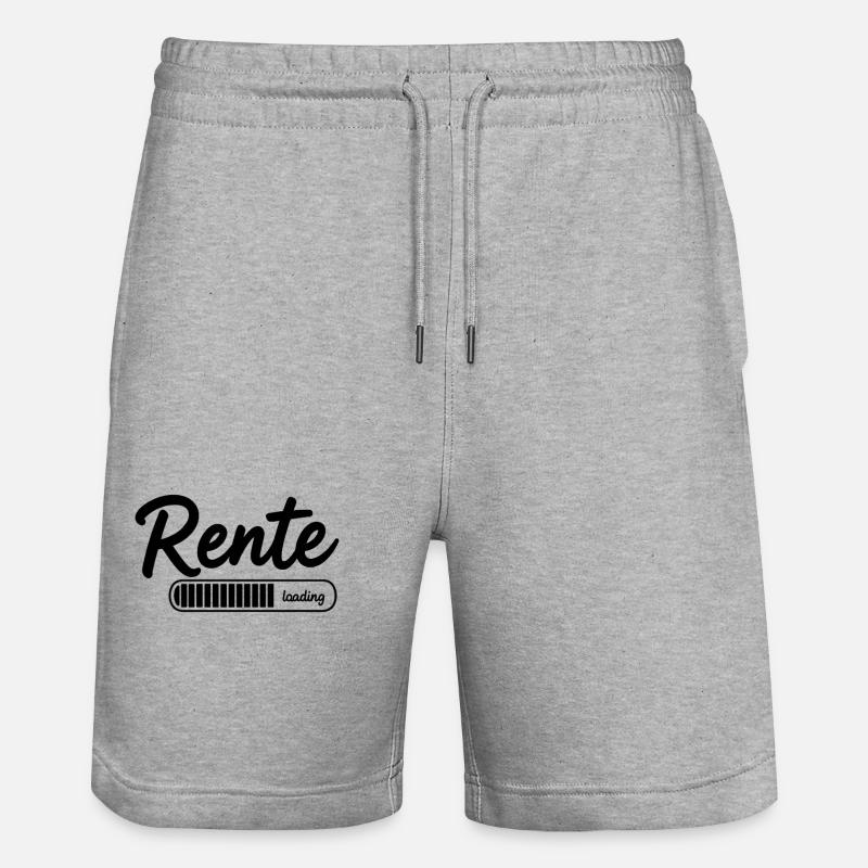 Rente 2026 loading Endlich Ruhestand - Stanley/Stella Unisex Bio Joggingshorts Trainer  - Grau meliert