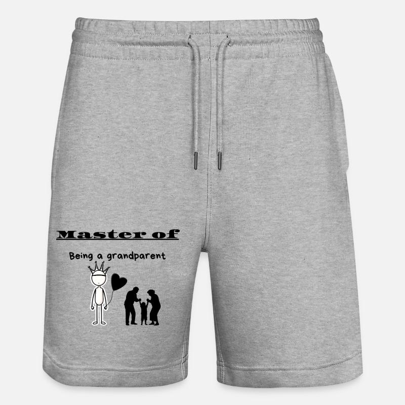 Maître d’être grand-parent - Short de jogging bio TRAINER Stanley/Stella unisexe - gris chiné