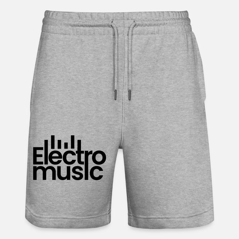Logo de la musique électro - Short de jogging bio TRAINER Stanley/Stella unisexe - gris chiné