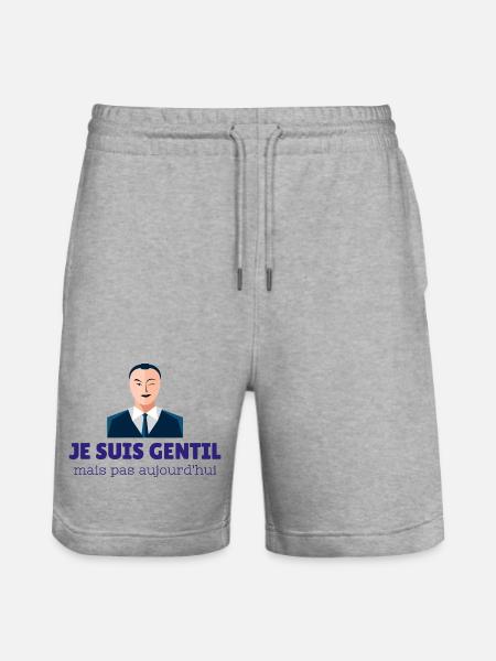 Nice but not today - Stanley/Stella Trainer Unisex Organic Jogging Shorts - heather grey
