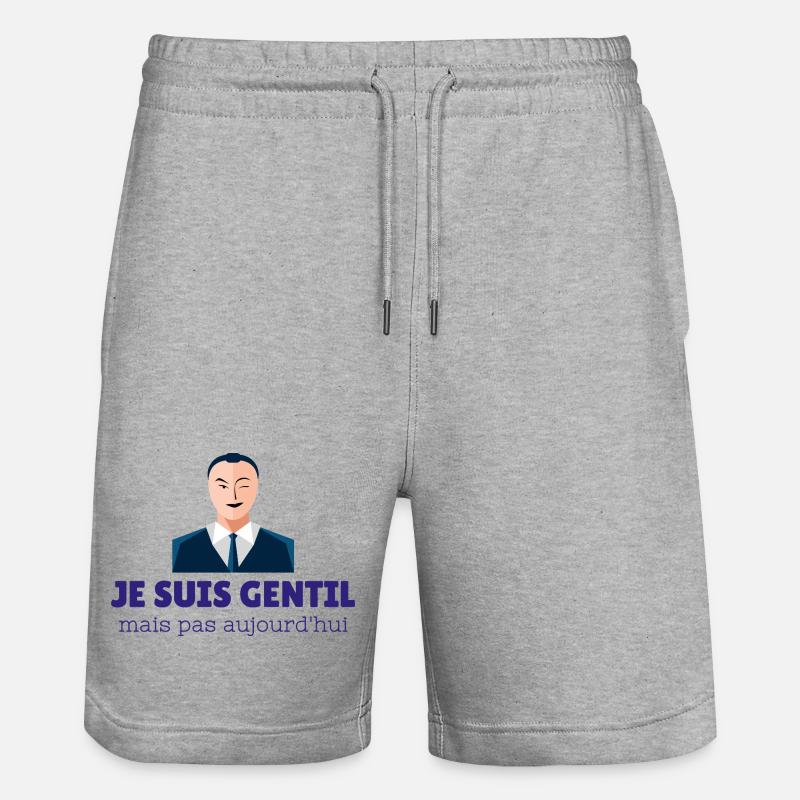 Schön, aber heute nicht - Stanley/Stella Unisex Bio Joggingshorts Trainer  - Grau meliert