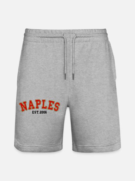Naples Est. 2006 - Stanley/Stella Trainer Unisex Organic Jogging Shorts - heather grey