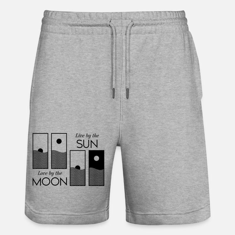Lever / Coucher de soleil - Short de jogging bio TRAINER Stanley/Stella unisexe - gris chiné