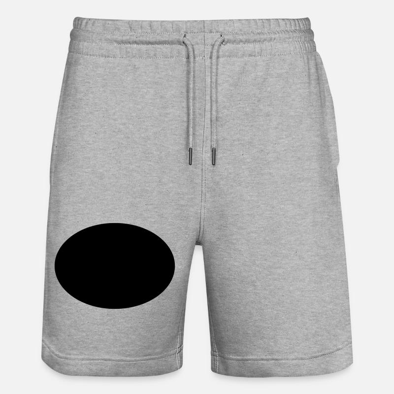 Ellipse oder Oval - Stanley/Stella Unisex Bio Joggingshorts Trainer  - Grau meliert