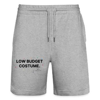 Low Budget Costume – Lustiger Kostümersatz - Stanley/Stella Unisex Bio Joggingshorts Trainer  - Grau meliert - Vorne - Nik (191cm) & Marisol (170cm)