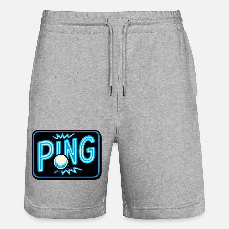 Ping Pong - Tennis de Table - Short de jogging bio TRAINER Stanley/Stella unisexe - gris chiné