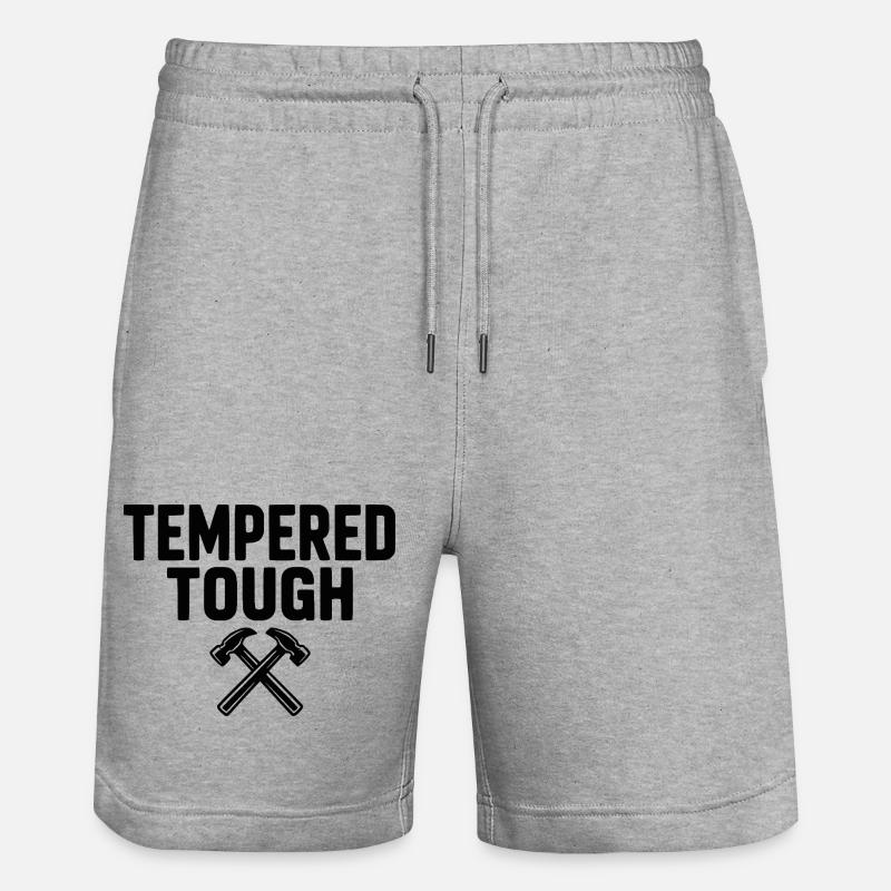 Dur Tempéré - Short de jogging bio TRAINER Stanley/Stella unisexe - gris chiné