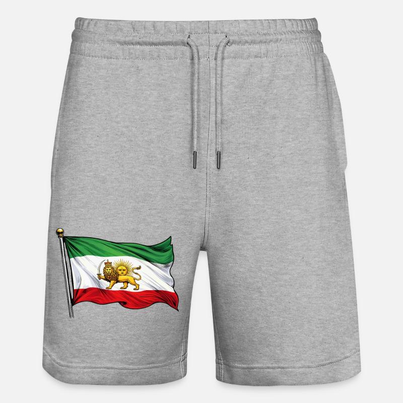 Drapeau perse - Short de jogging bio TRAINER Stanley/Stella unisexe - gris chiné