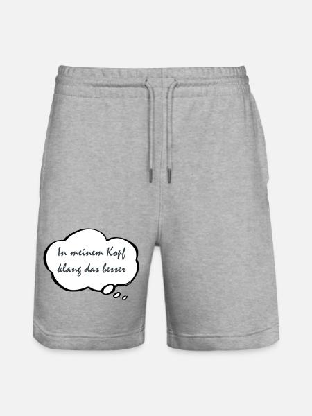 It sounded better in my head - Stanley/Stella Trainer Unisex Organic Jogging Shorts - heather grey