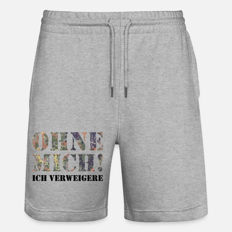 sans moi - Short de jogging bio TRAINER Stanley/Stella unisexe - gris chiné