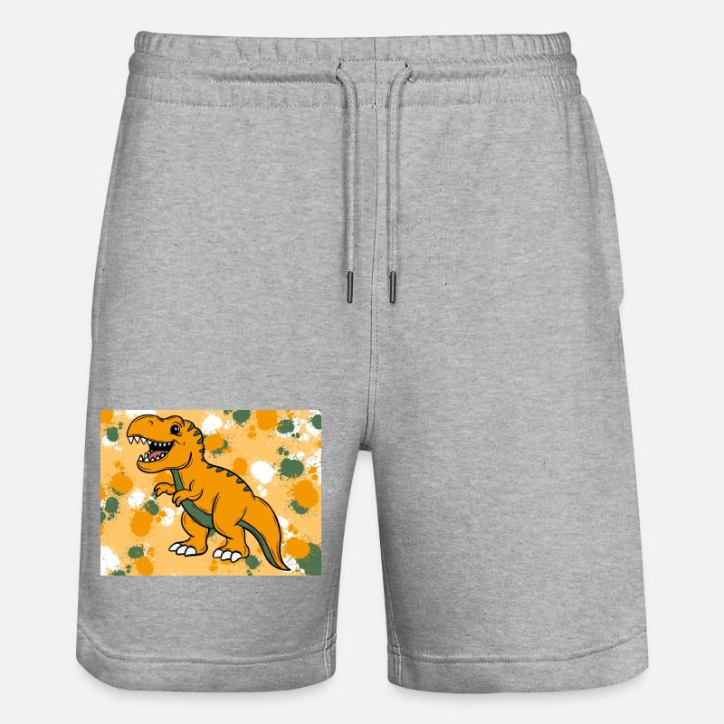 T-Rex Dino - Short de jogging bio TRAINER Stanley/Stella unisexe - gris chiné