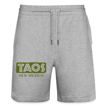 Taos - New Mexico - United States of America - Stanley/Stella Unisex Bio Joggingshorts Trainer  - Grau meliert - Vorne - Nik (191cm) & Marisol (170cm)