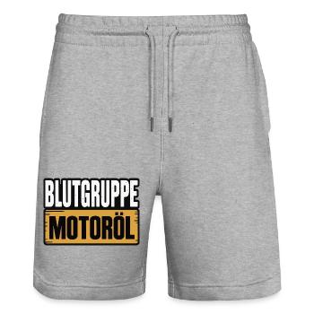 Groupe sanguin : conception du tournevis à huile moteur - Short de jogging bio TRAINER Stanley/Stella unisexe - gris chiné - Devant - Nik (191cm) & Marisol (170cm)