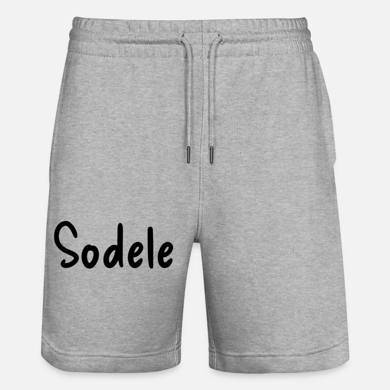 Sodele - Short de jogging bio TRAINER Stanley/Stella unisexe - gris chiné