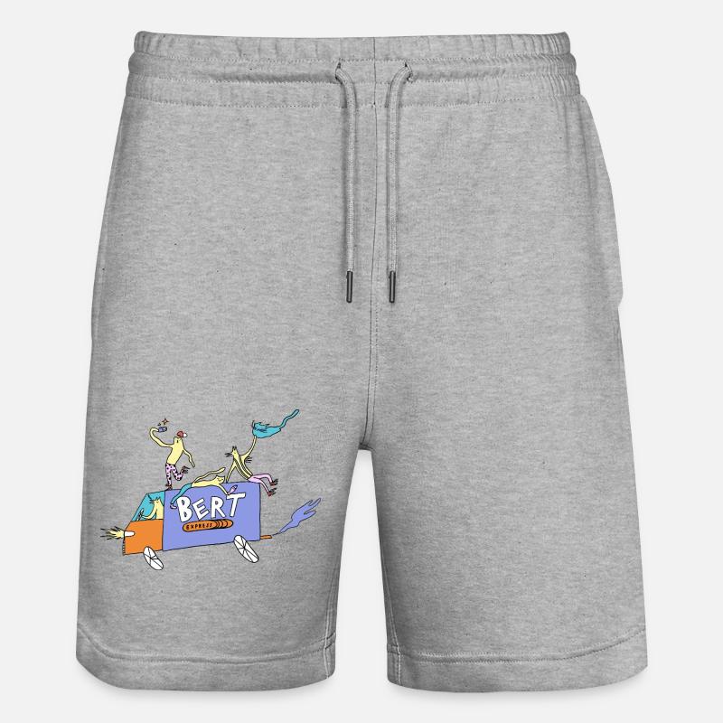 Bert_Express - Stanley/Stella Unisex Bio Joggingshorts Trainer  - Grau meliert
