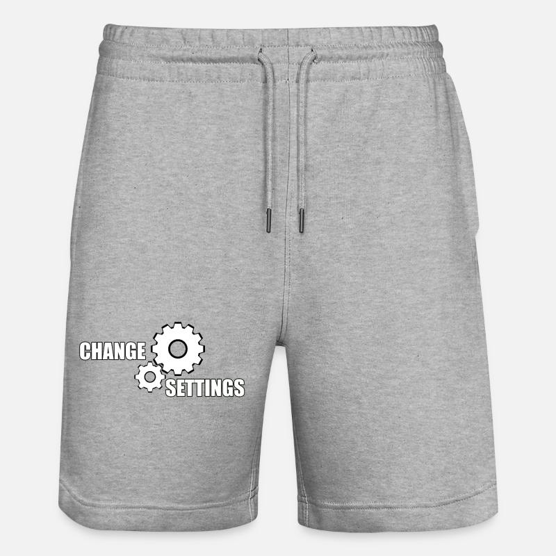 CHANGE SETTINGS - Stanley/Stella Unisex Bio Joggingshorts Trainer  - Grau meliert