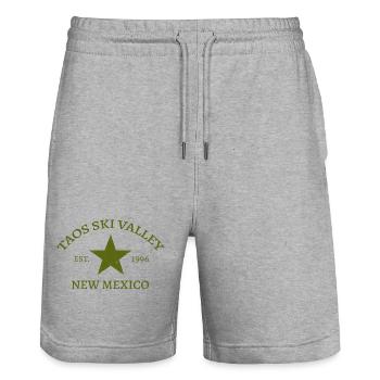 Taos Ski Valley - New Mexico - USA - Amerika - Stanley/Stella Unisex Bio Joggingshorts Trainer  - Grau meliert - Vorne - Nik (191cm) & Marisol (170cm)