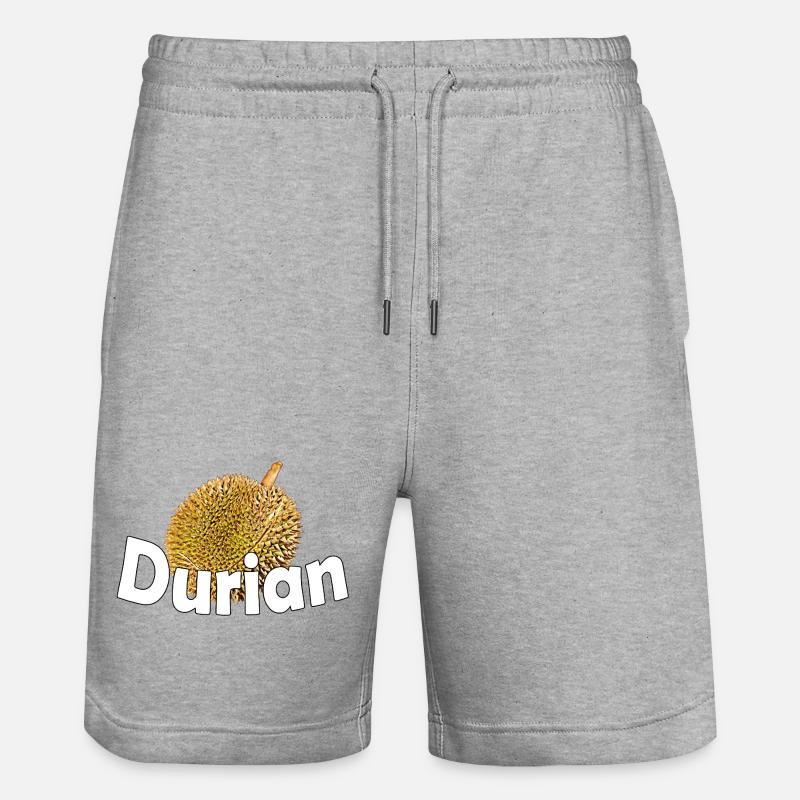 durian - Short de jogging bio TRAINER Stanley/Stella unisexe - gris chiné