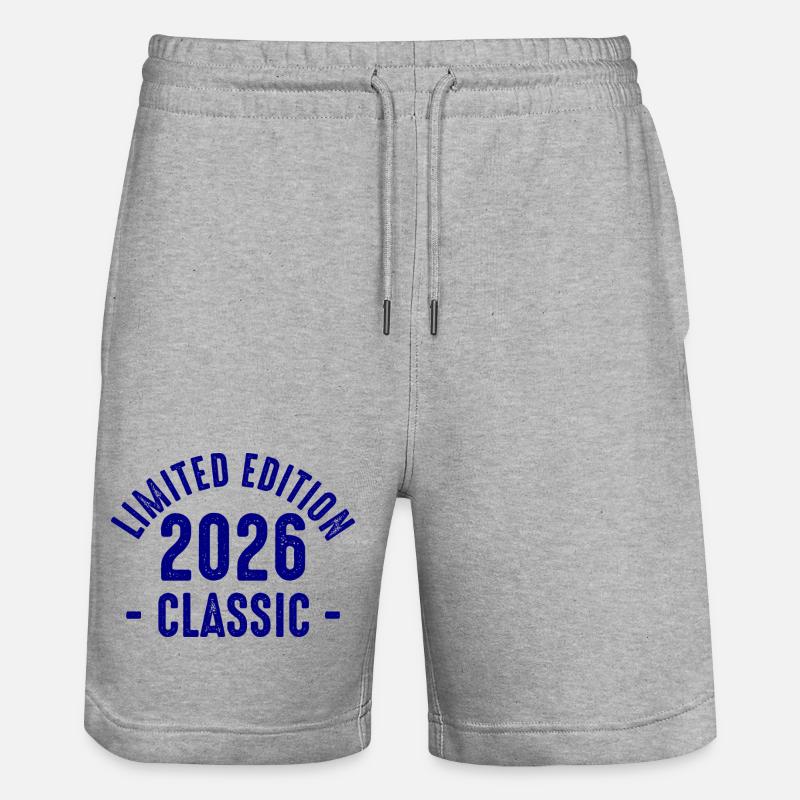 Faute de frappe classique limitée 2026 - Short de jogging bio TRAINER Stanley/Stella unisexe - gris chiné
