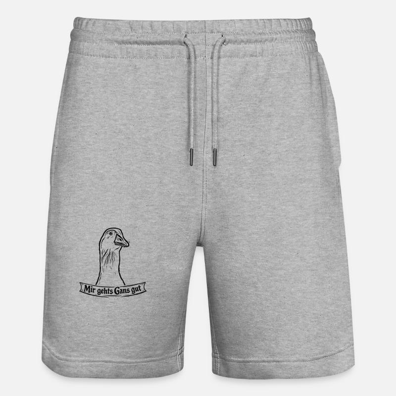 Oie - Short de jogging bio TRAINER Stanley/Stella unisexe - gris chiné