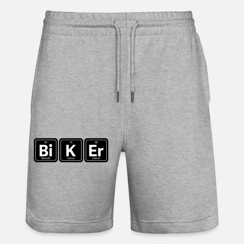 Bi-K Er Biker - Short de jogging bio TRAINER Stanley/Stella unisexe - gris chiné