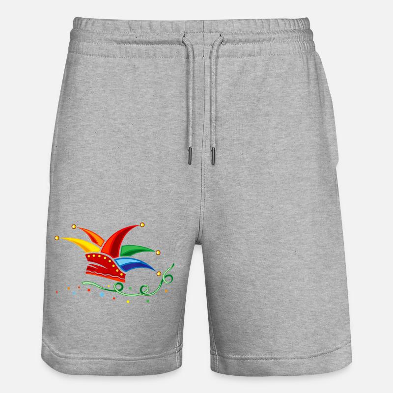 Serpentins confettis - Short de jogging bio TRAINER Stanley/Stella unisexe - gris chiné
