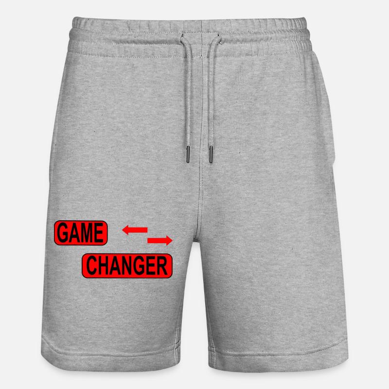 Changement / Déclaration - Short de jogging bio TRAINER Stanley/Stella unisexe - gris chiné