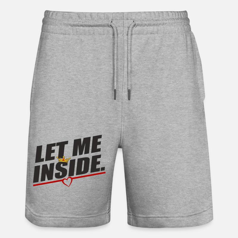 Édition Moineau de la Saint-Valentin - Short de jogging bio TRAINER Stanley/Stella unisexe - gris chiné