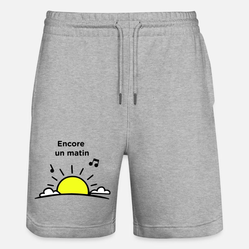 Ein weiterer Morgen - Stanley/Stella Unisex Bio Joggingshorts Trainer  - Grau meliert