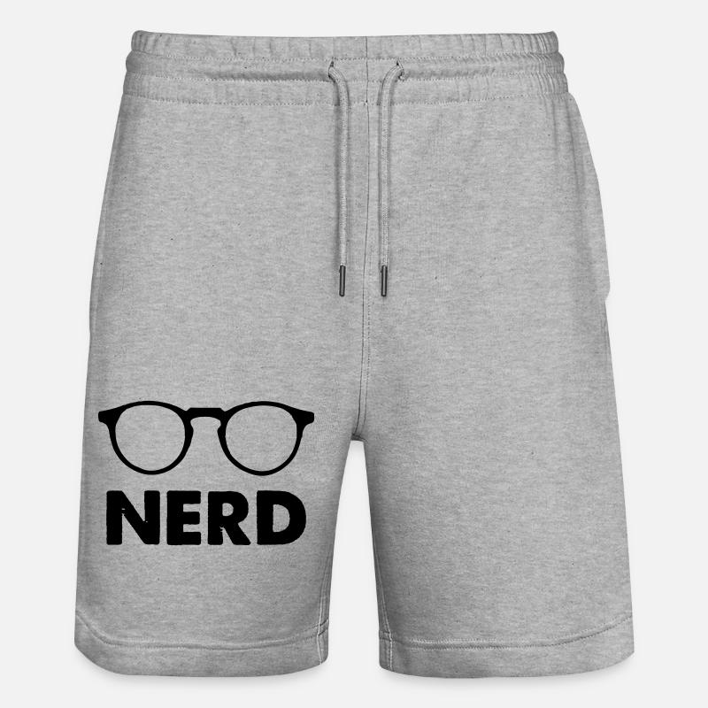 Nerd des lunettes - Short de jogging bio TRAINER Stanley/Stella unisexe - gris chiné