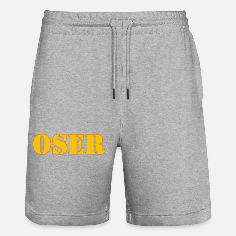 OSER - Short de jogging bio TRAINER Stanley/Stella unisexe - gris chiné
