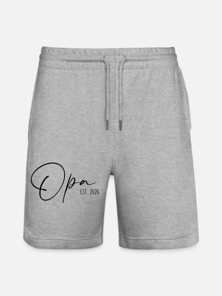 Papy Est 2026 - Short de jogging bio TRAINER Stanley/Stella unisexe - gris chiné