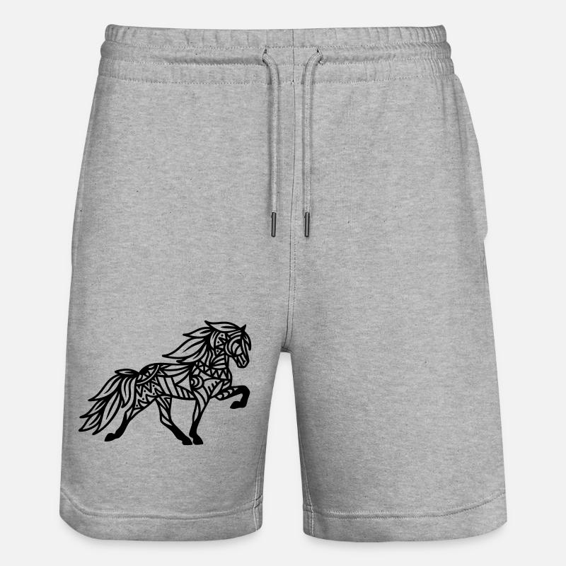 Mandala Tölter - Short de jogging bio TRAINER Stanley/Stella unisexe - gris chiné