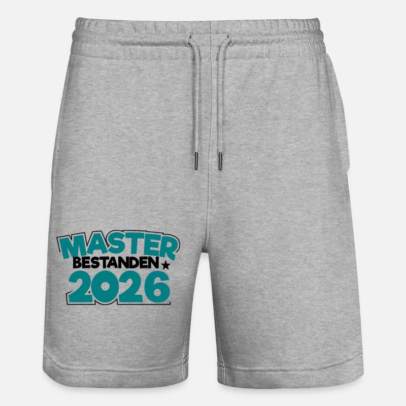 Master 2026 Diplôme - Short de jogging bio TRAINER Stanley/Stella unisexe - gris chiné