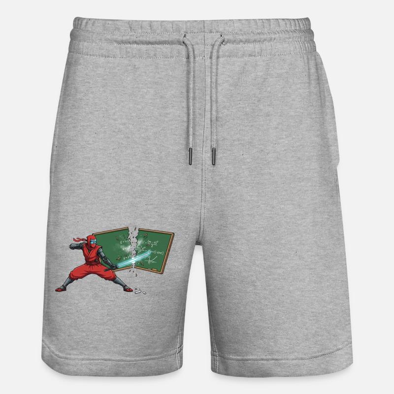 Fêtes Ninja - Short de jogging bio TRAINER Stanley/Stella unisexe - gris chiné