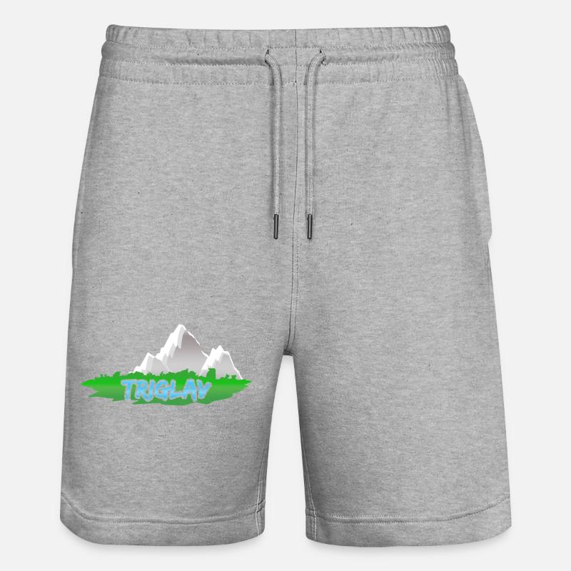 Triglav - Short de jogging bio TRAINER Stanley/Stella unisexe - gris chiné