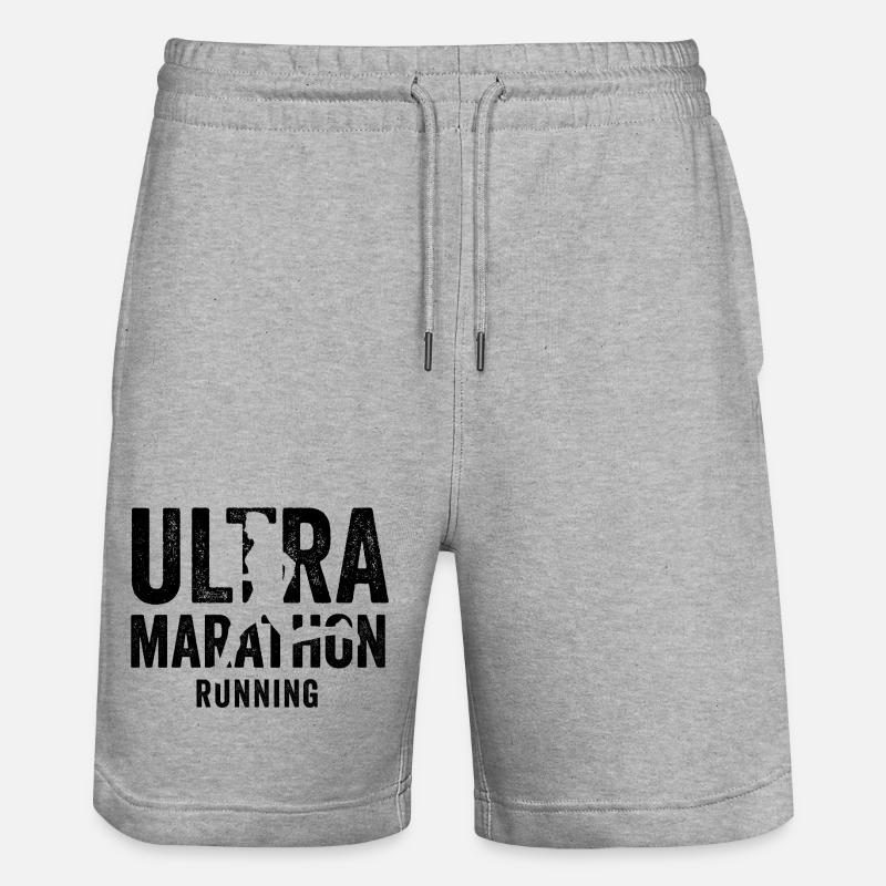 Ultramarathon - Short de jogging bio TRAINER Stanley/Stella unisexe - gris chiné