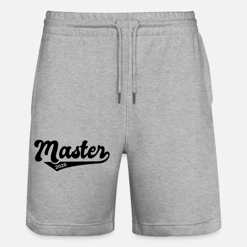 Master 2026 Diplôme - Short de jogging bio TRAINER Stanley/Stella unisexe - gris chiné