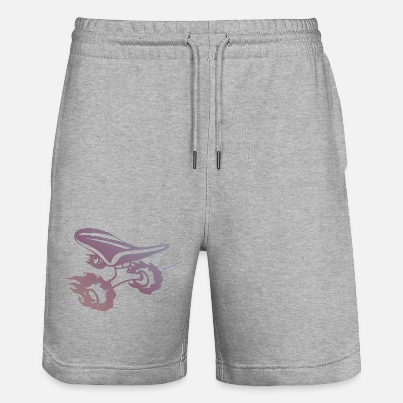 Gradient skateboard Silhouette Ride - Short de jogging bio TRAINER Stanley/Stella unisexe - gris chiné