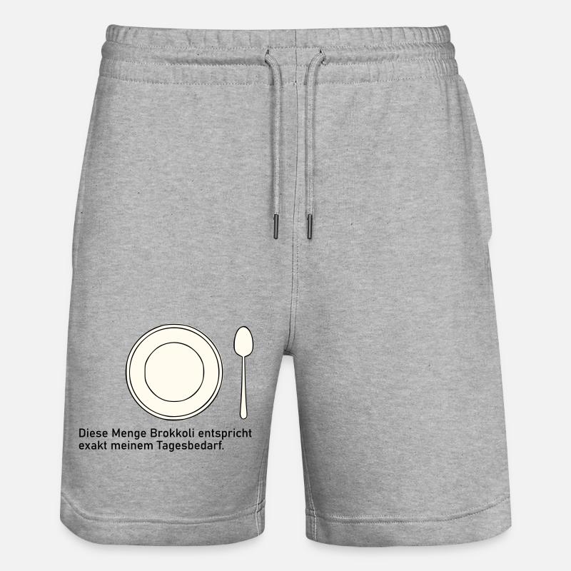 Valeur quotidienne du brocoli - Short de jogging bio TRAINER Stanley/Stella unisexe - gris chiné