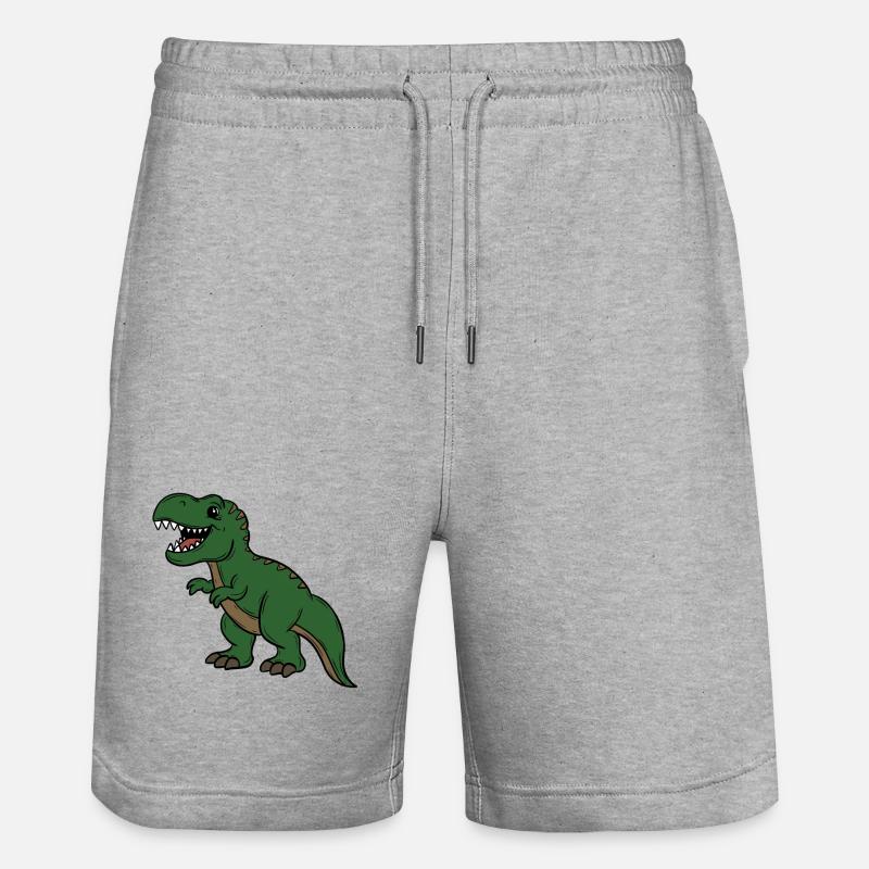 Dinosaure - Short de jogging bio TRAINER Stanley/Stella unisexe - gris chiné