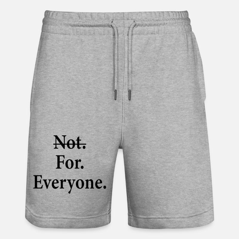 Pas pour tout le monde - Short de jogging bio TRAINER Stanley/Stella unisexe - gris chiné