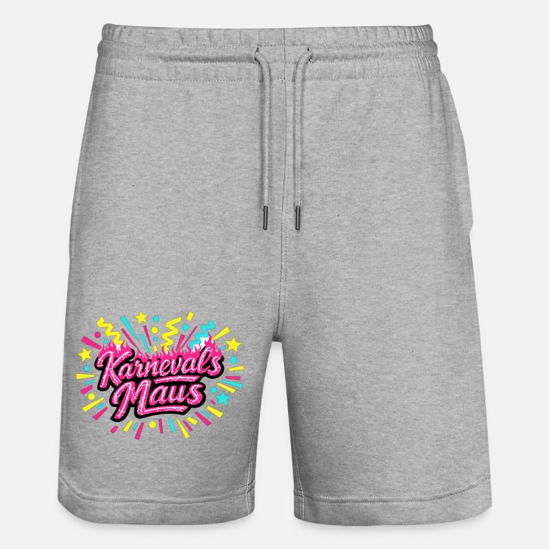Souris de Carnaval - Cadeau de Carnaval - Short de jogging bio TRAINER Stanley/Stella unisexe - gris chiné