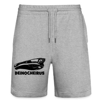 Deinocheirus Schädel Fossil - Stanley/Stella Unisex Bio Joggingshorts Trainer  - Grau meliert - Vorne - Nik (191cm) & Marisol (170cm)