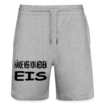 Eis - Stanley/Stella Unisex Bio Joggingshorts Trainer  - Grau meliert - Vorne - Nik (191cm) & Marisol (170cm)