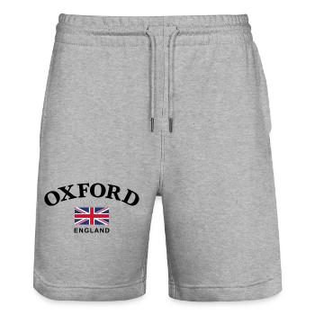 Oxford, England - Stanley/Stella Unisex Bio Joggingshorts Trainer  - Grau meliert - Vorne - Nik (191cm) & Marisol (170cm)