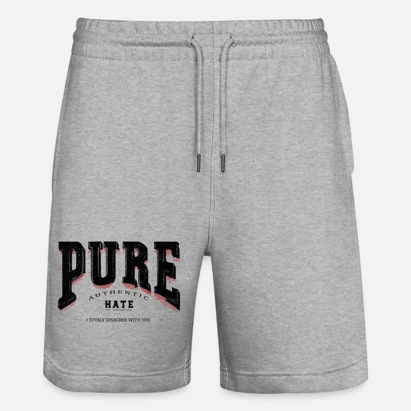 Pure HATTE - Short de jogging bio TRAINER Stanley/Stella unisexe - gris chiné