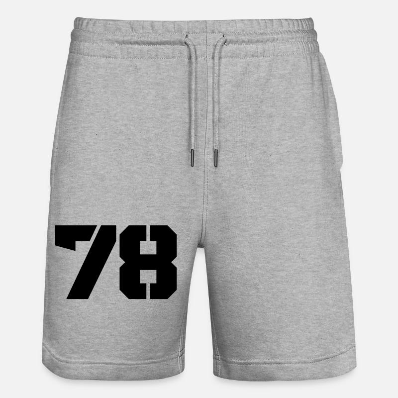 78 - Short de jogging bio TRAINER Stanley/Stella unisexe - gris chiné