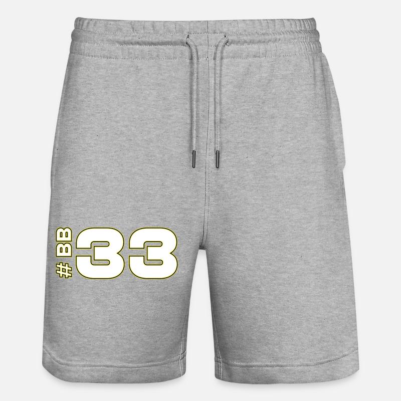 -BB33-2026 - Short de jogging bio TRAINER Stanley/Stella unisexe - gris chiné