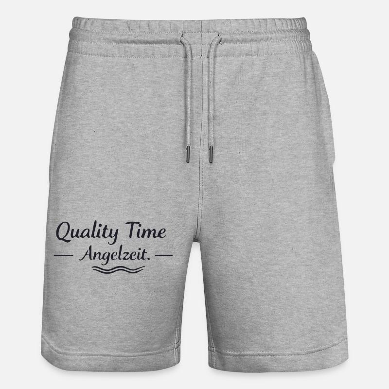 Temps de pêche de qualité - Short de jogging bio TRAINER Stanley/Stella unisexe - gris chiné